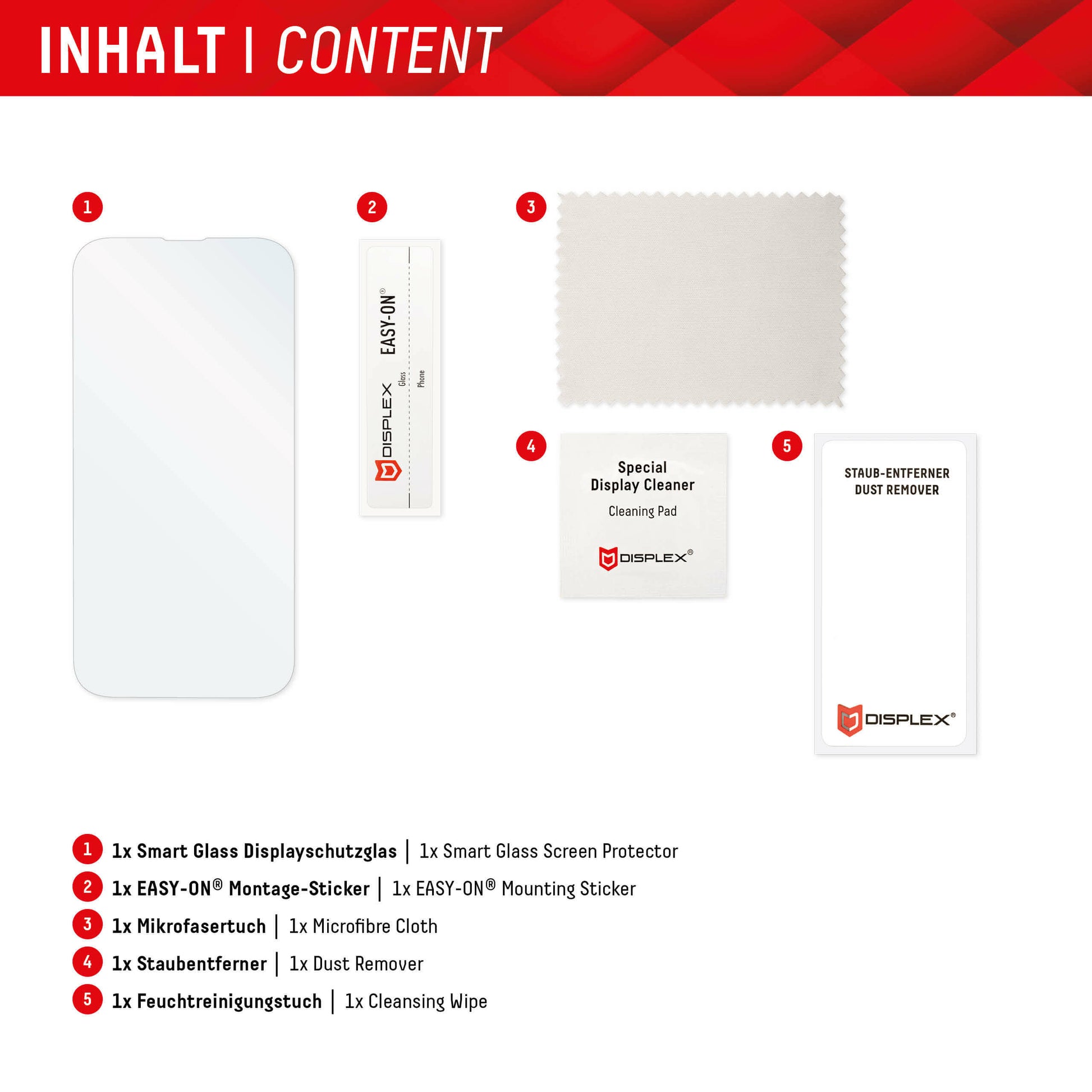 E.V.I. Displayschutz (Panzerglas), 10H – für Galaxy A14 – mit Applikator