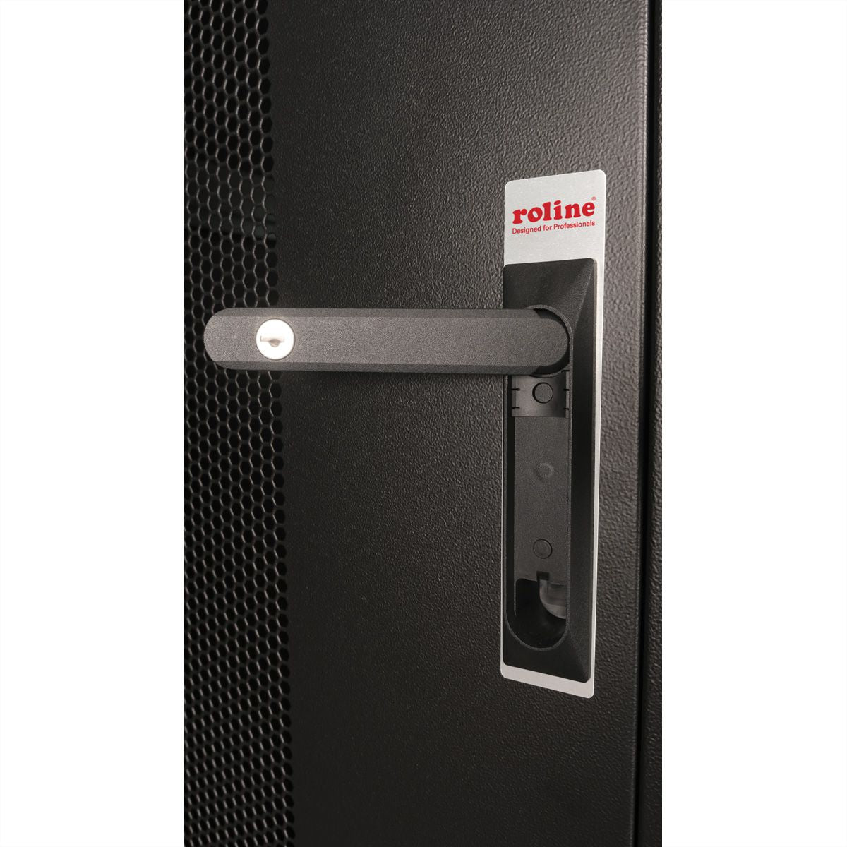 ROLINE Basic – 19" Netzwerkschrank 42U, IP20, abschliessbar, 800 × 1000 × 2010 mm, schwarz, Stahl