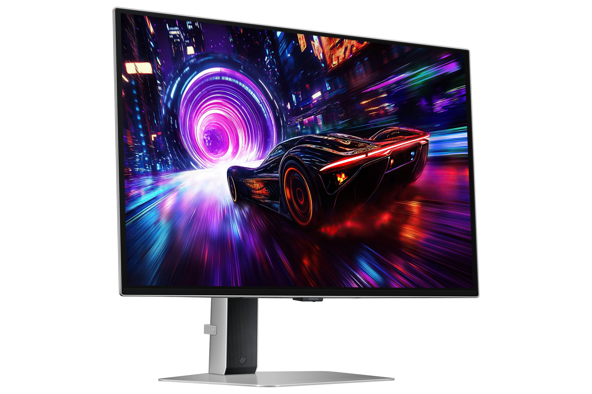 Samsung G81Sf – Monitor, 27" 3840 × 2160 (UHD 4K), OLED, Silber