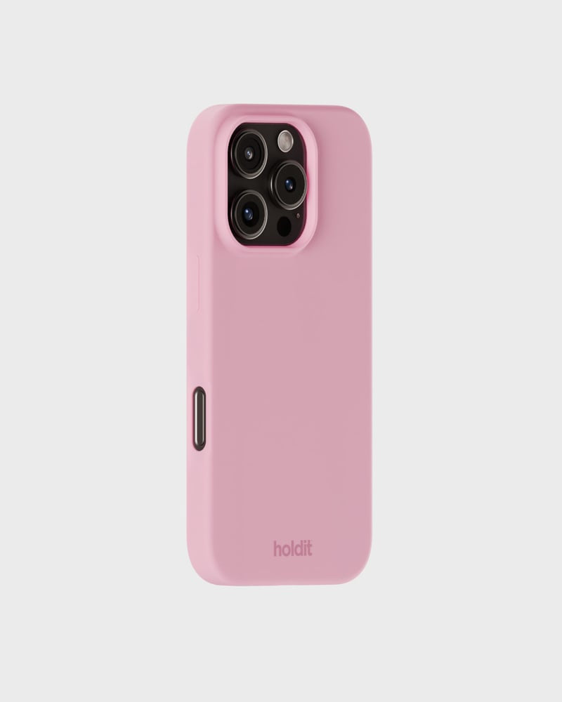 HoldIt Backcover – für Apple iPhone 16 Pro, Silikon, Pink