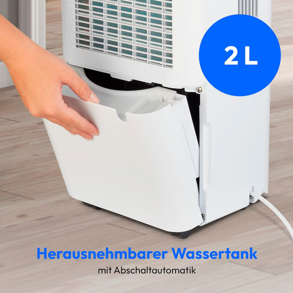 Medion DH10 Luftentfeuchter – 12 l/24 h, bis 15 m², Tank 2 l, weiss