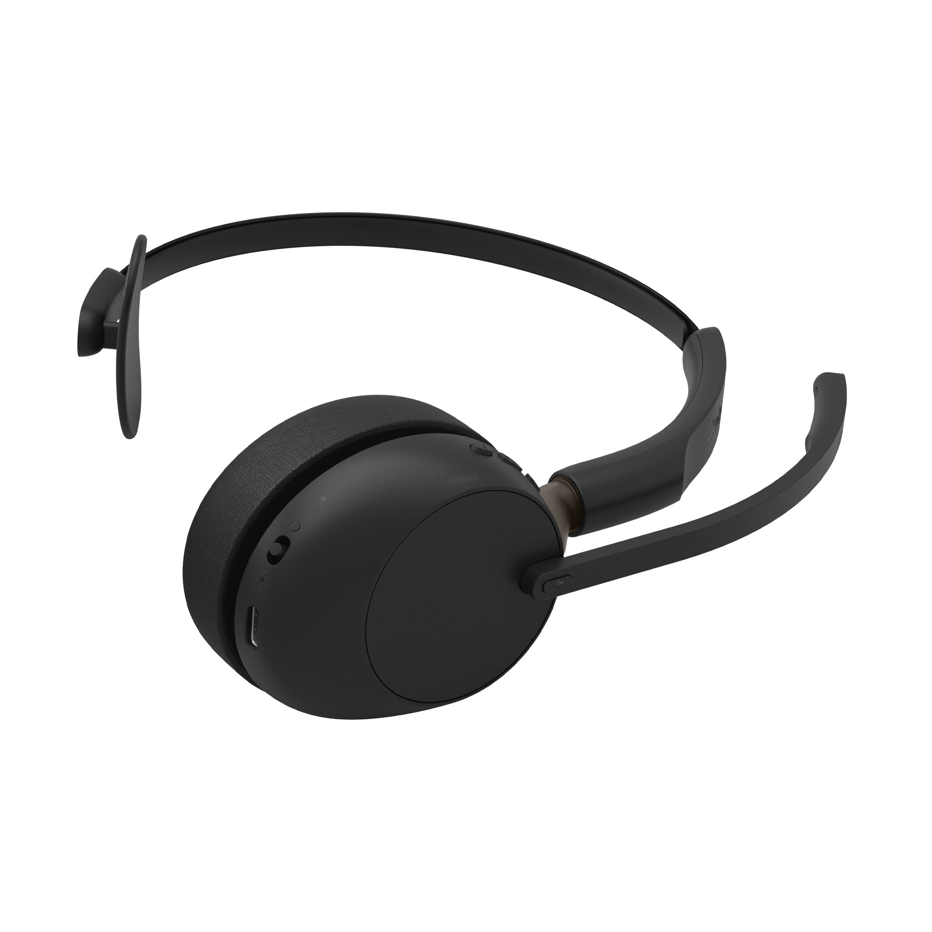 Jabra Evolve3 65 Mono On-Ear Office-Headset – BT, UC-optimiert, mit USB-C-Dongle, Schwarz