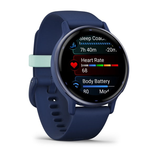 Garmin Vivoactive 5 – GPS-Smartwatch – 42,2 mm, 1,2", GPS, WLAN, AMOLED, Gorilla Glass, 5 ATM, Kapitänsblau