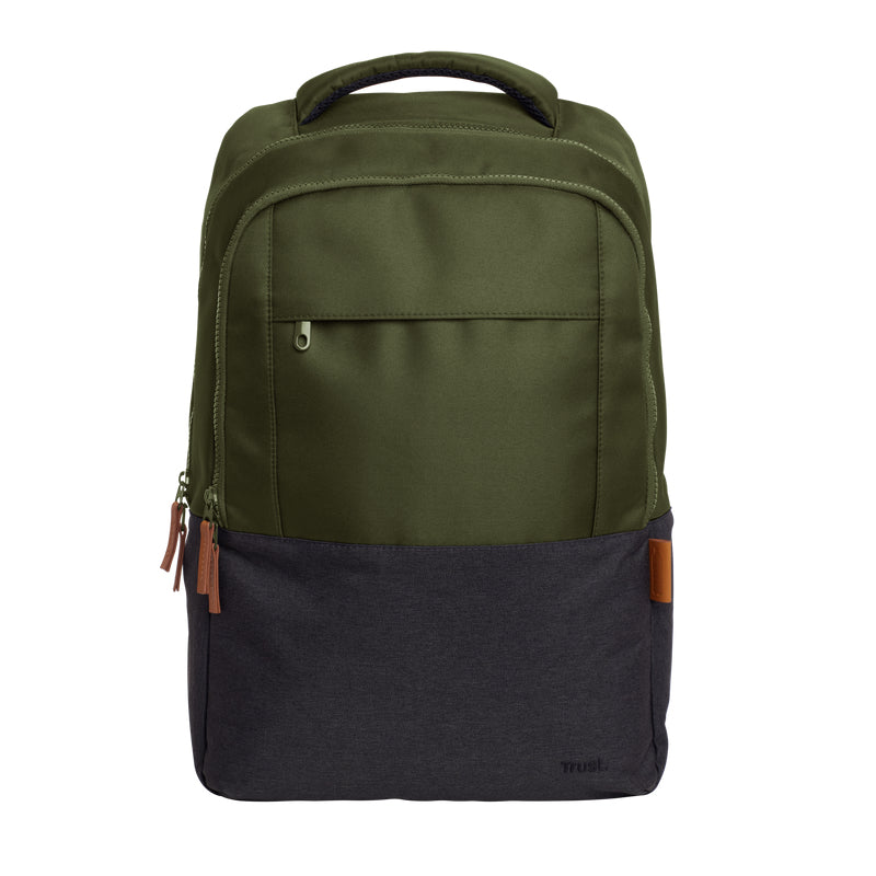 Trust Lisboa Notebook-Rucksack – für Notebooks bis 16", 23 l, recyceltes PET (rPET), grün