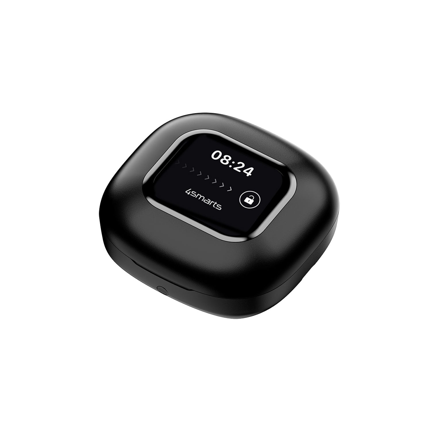 4smarts SkyBuds AI Screen – Open-Ear Headset – Bluetooth, mit Mikrofon, Digitales Display – Schwarz – bis 28 h