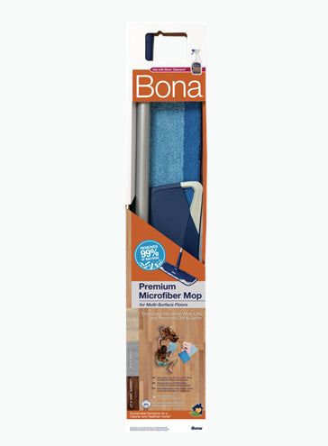 Bona Flachwischer – Teleskopstiel, Mikrofaser, Blau
