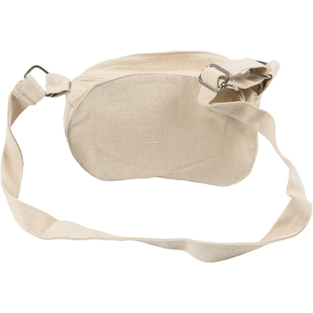 Creativ Company Umhängetasche, Baumwolle, Beige, 18 × 13,5 × 8 cm
