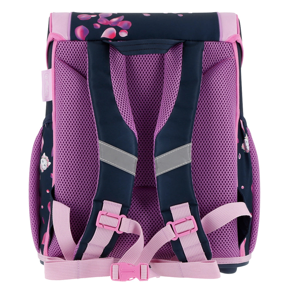 Herlitz Loop Plus – Schulrucksack, Blossom Dance, 17 l, 37×22×31 cm, ergonomisches Rückenpolster