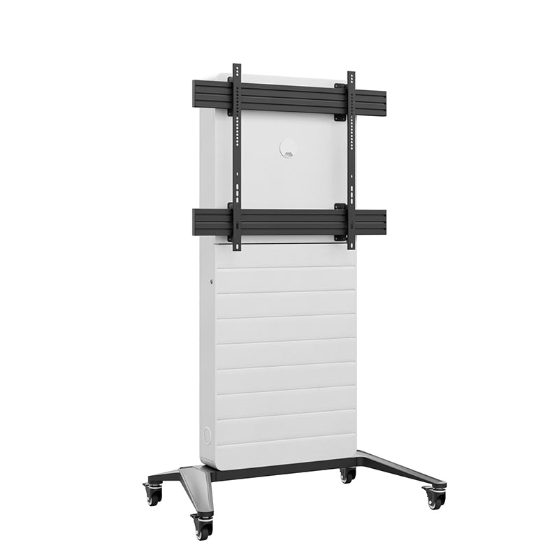 Hagor TV-Wagen – 75–86" – VESA 900×800 – bis 50 kg, mit Rollen, Diebstahlsicherung – CON-Line M, Schwarz