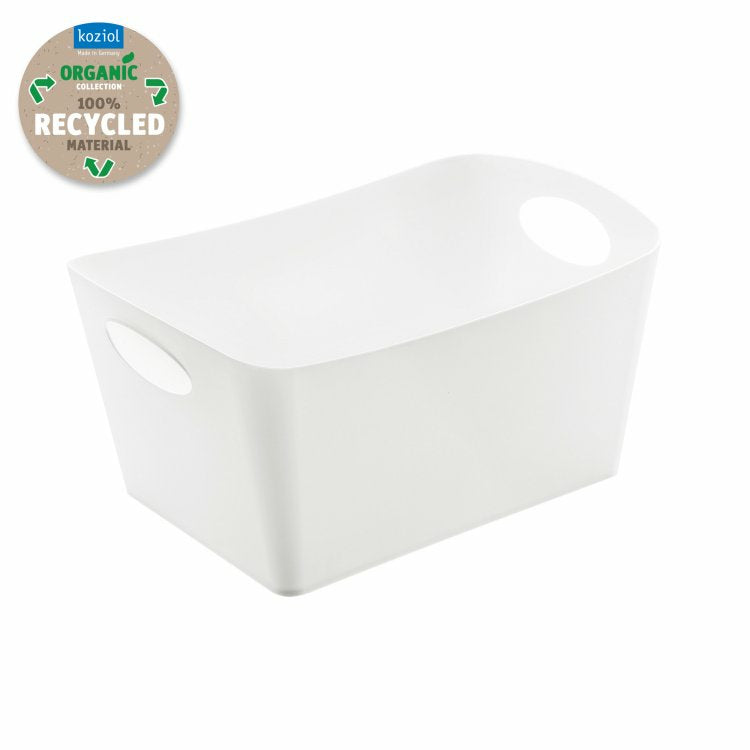 Koziol BOXXX M Aufbewahrungsbox 3,5 l – recycelbarer Kunststoff – weiss – 297 × 150 × 203 mm