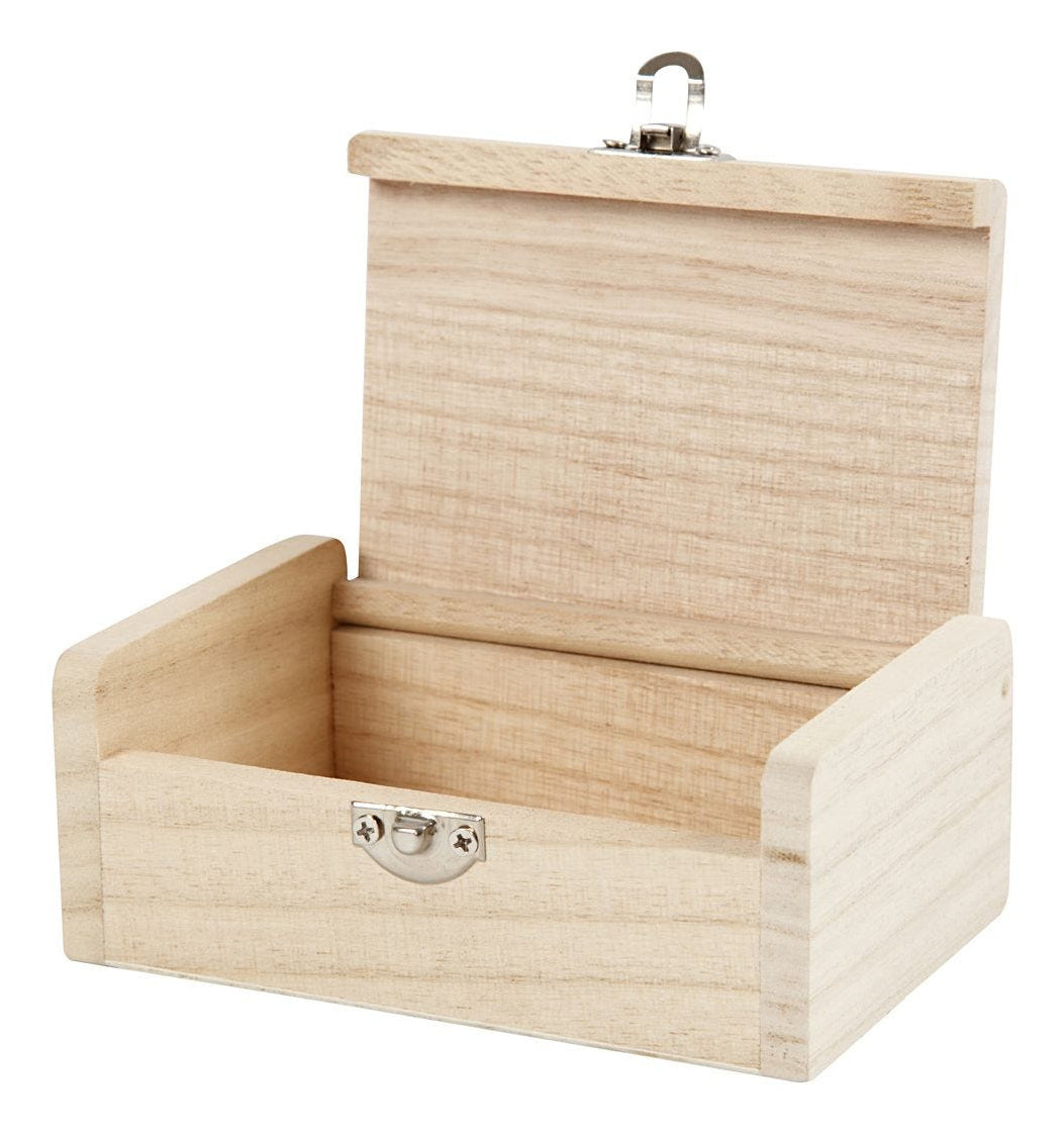 Creativ Company Truhe – Holz – Braun – 75 × 45 × 115 mm