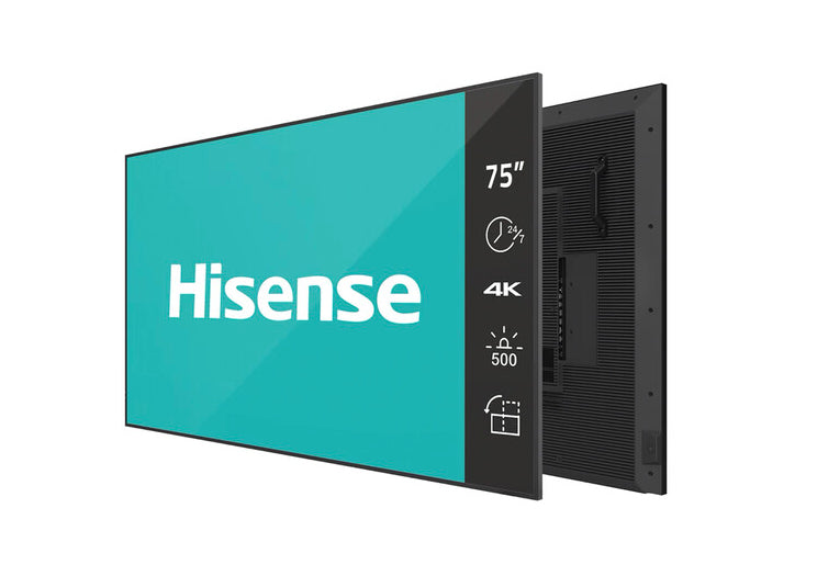 Hisense 75DM66D – 75" 4K Ultra HD Signage-Display, 500 cd/m², 24/7, Android