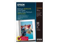Epson Premium Fotopapier – seidenmatt, A4, 251 g/m², 20 Blatt – für Inkjet-Drucker