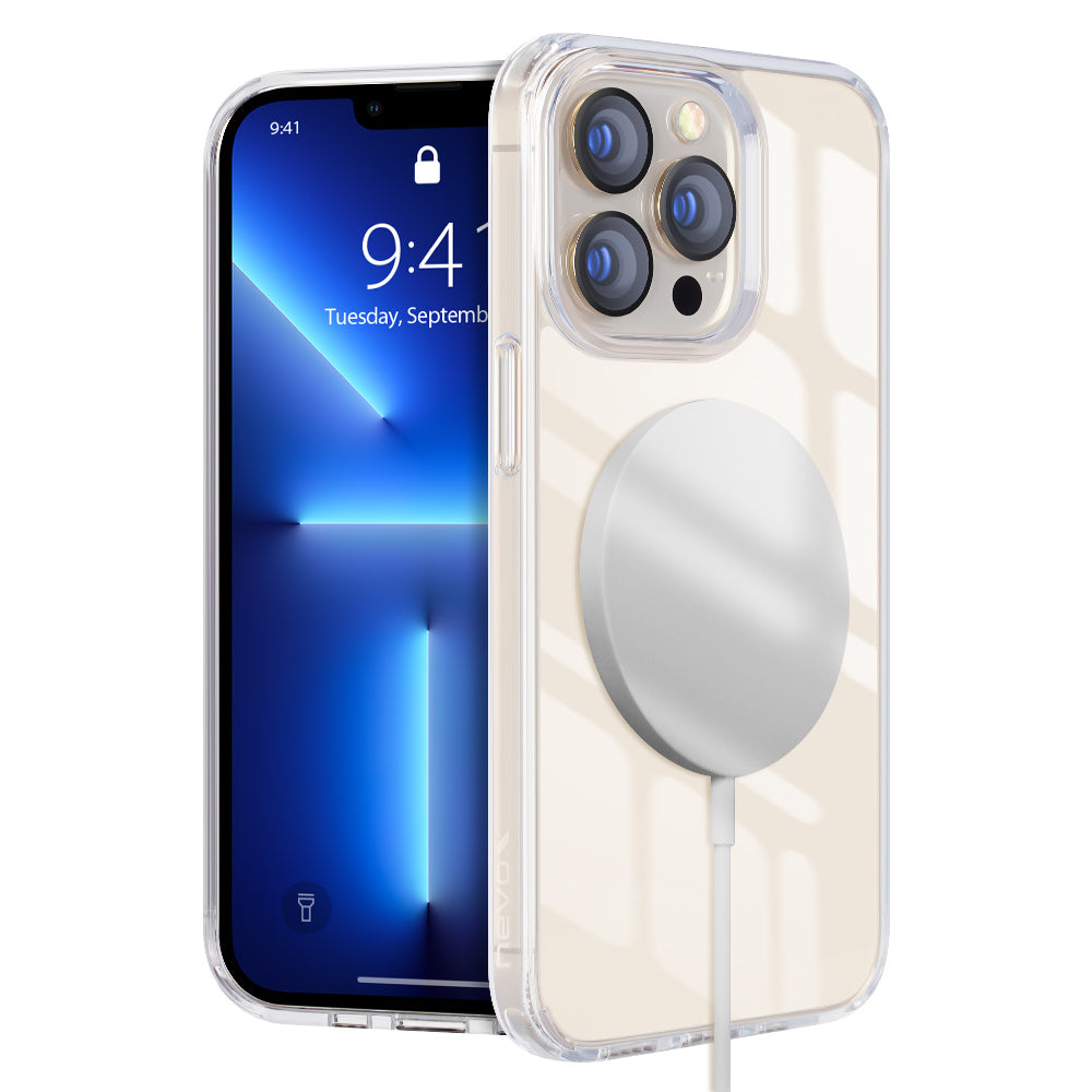 nevox Backcover – für Apple iPhone 16 Pro Max, MagSafe, PC+TPU, Transparent