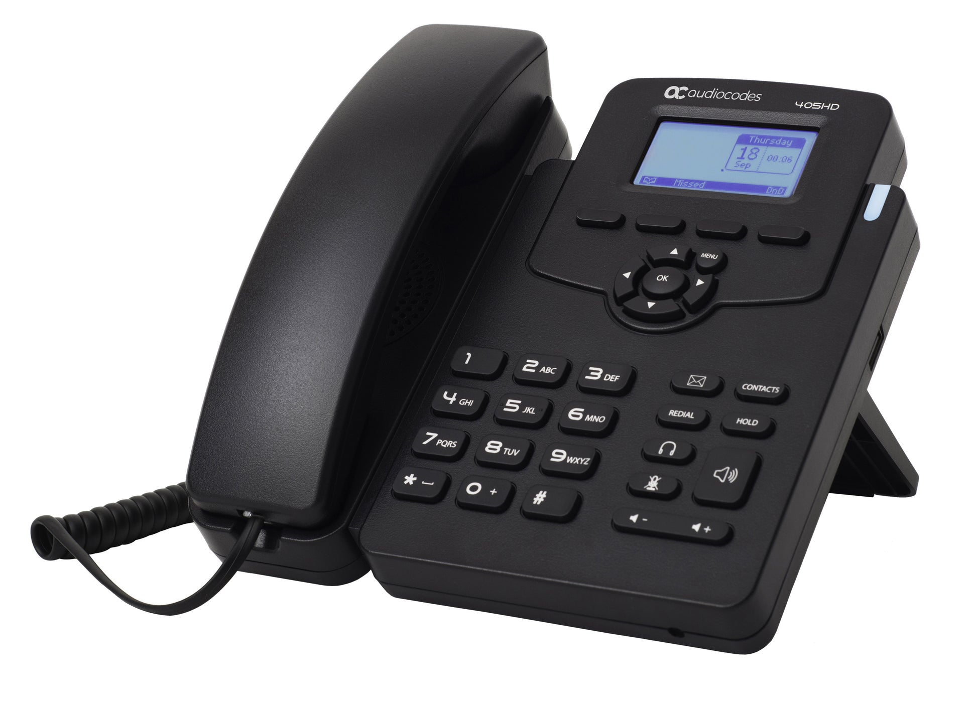 AudioCodes 405HD – IP-Telefon, PoE, Gigabit-LAN (GBE), mit externem Netzteil