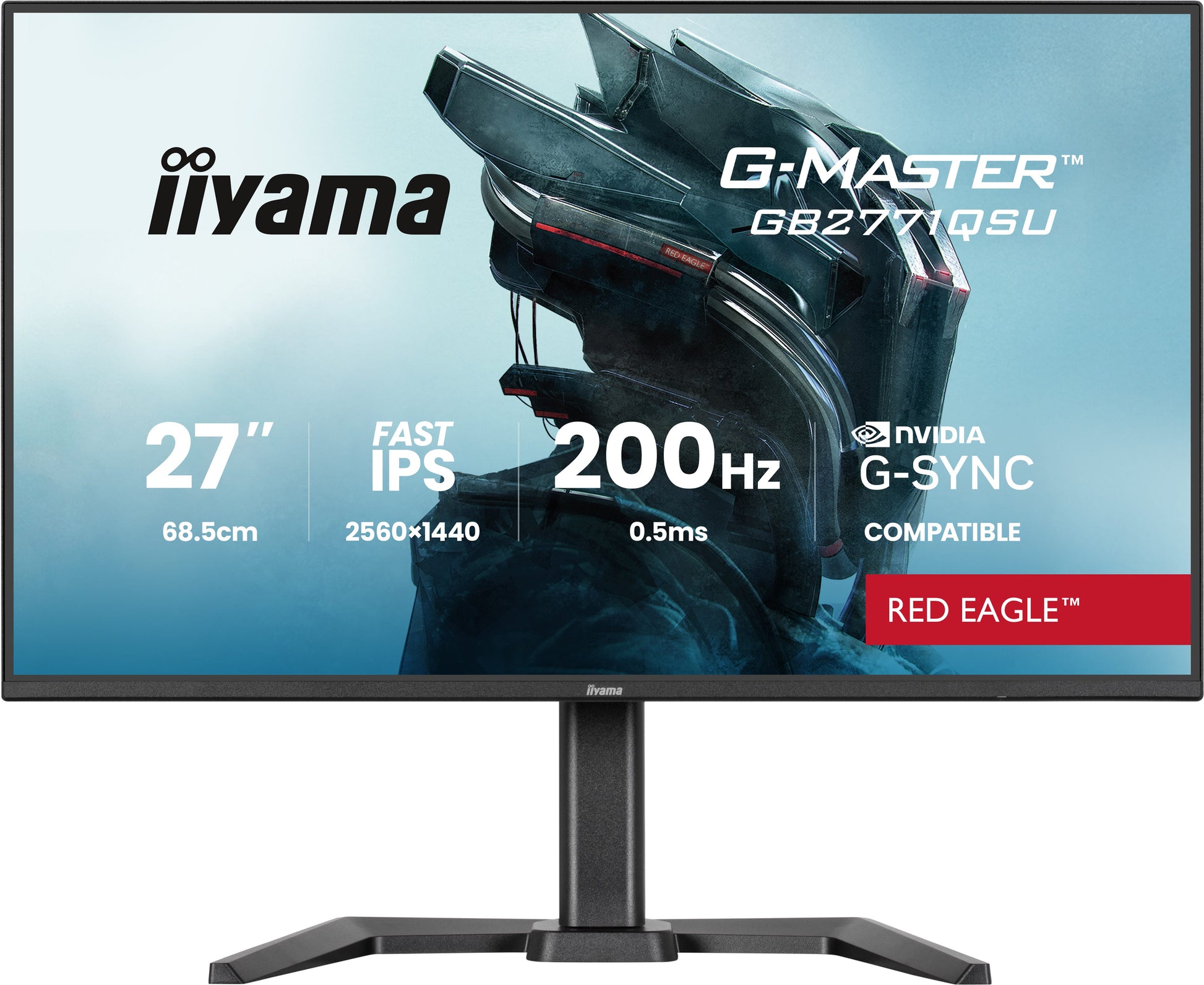 iiyama GB2771QSU-B1 – Monitor, 27", IPS, 200 Hz, Adaptive Sync (G-SYNC)