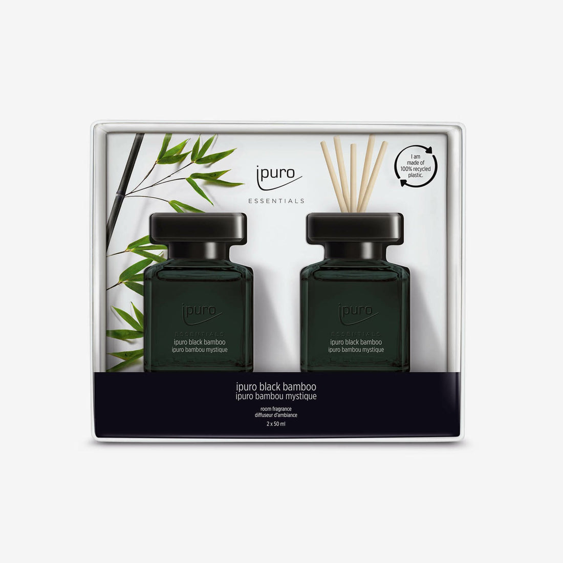ipuro Black Bamboo – Duftstäbchen, 2 × 50 ml