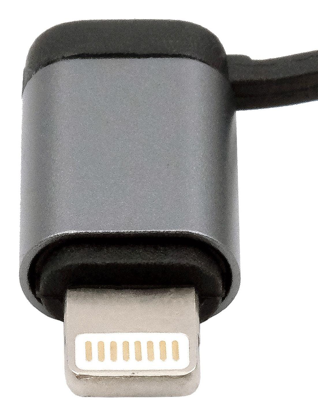EXSYS Multi-Kabel – 3-in-1 USB-A auf USB-C/Lightning/Micro-USB 1 m, Schwarz – für iPhone/Android