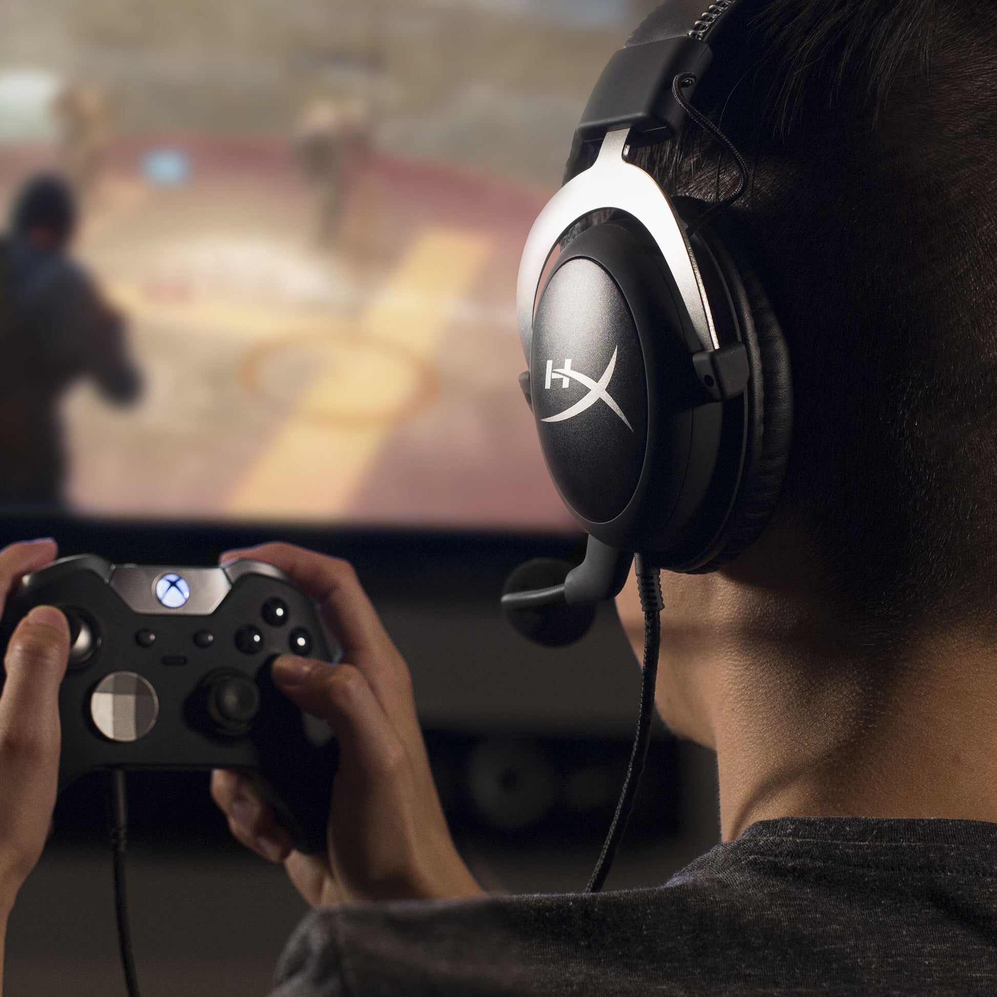 HyperX CloudX Silver Gaming-Headset – Over-Ear, Stereo, Kabelgebunden, 3,5 mm Klinke, Schwarz/Silber