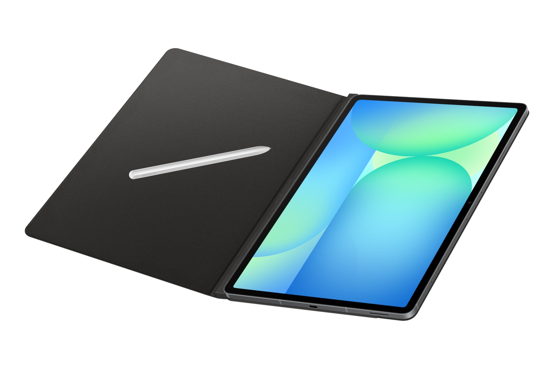 Samsung Smart Book Cover Notebook-Schutzhülle – für Galaxy Tab S10 FE+, 10,9", Aufsteckfunktion, Schwarz