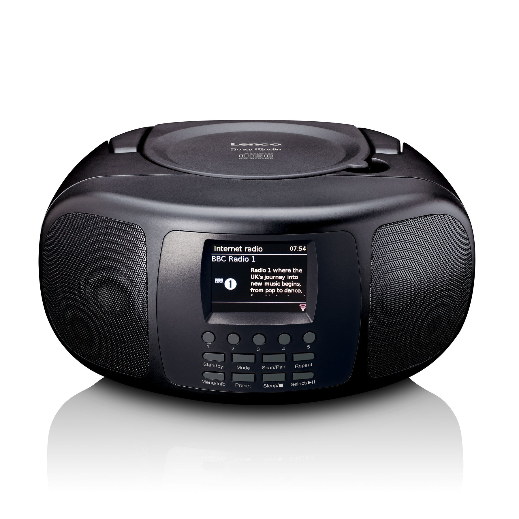 Lenco SCD-6000BK – Internetradio, DAB+/UKW, CD, Bluetooth – Schwarz