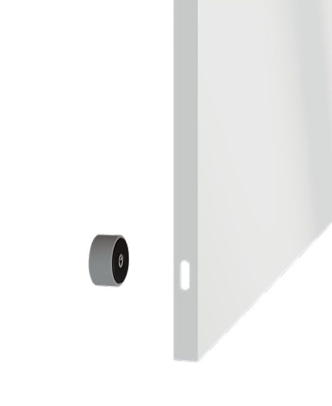 Franken Whiteboard – 90 × 60 cm, lackierter Stahl, magnetisch, Wandmontage, inkl. Befestigungsmaterial