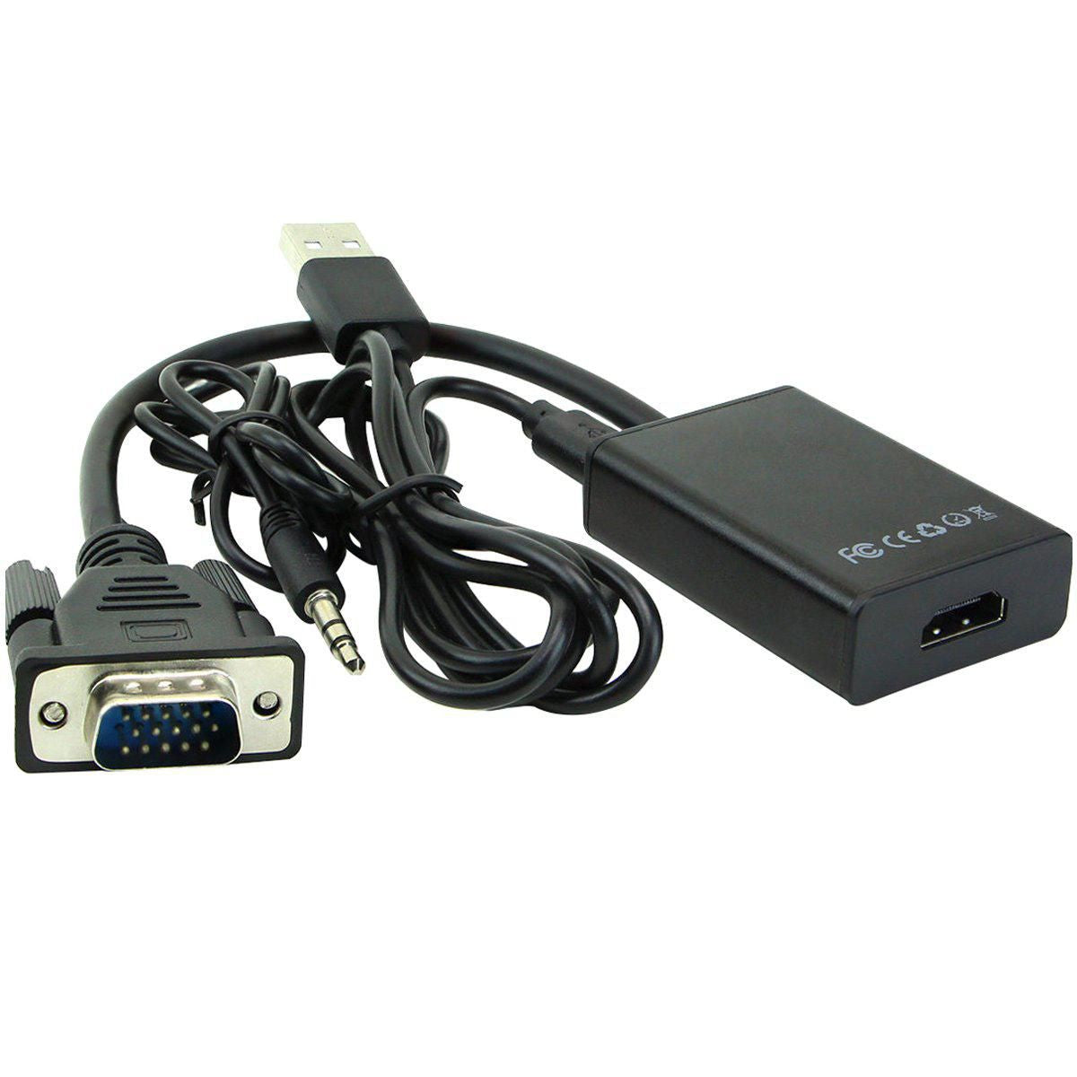 Microconnect VGA- und Audio- zu HDMI-Konverter – MONGGHDMI, 1080p (HDCP), USB-betrieben