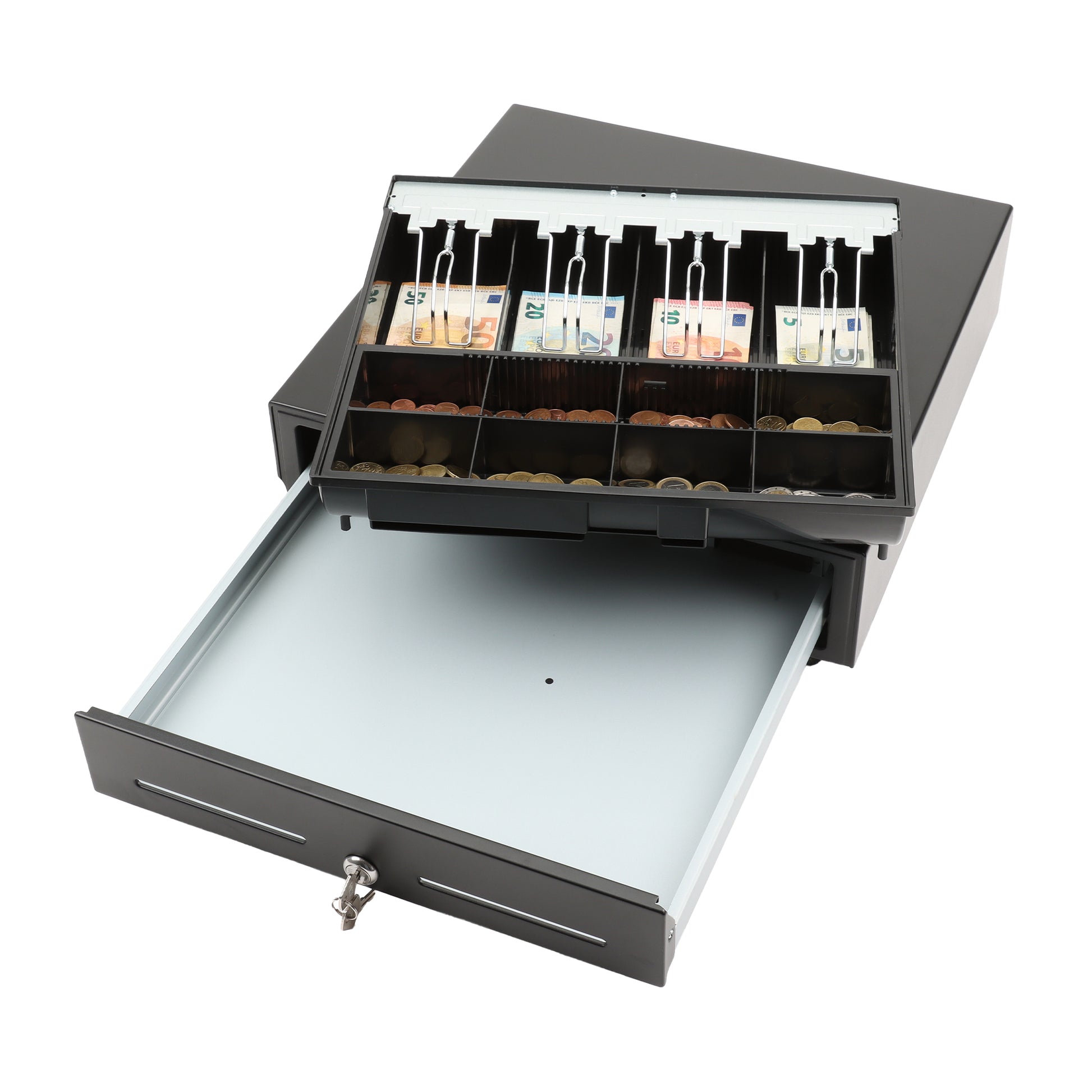 Olympia Kassenschublade, Metall, Schwarz, LD 410AT