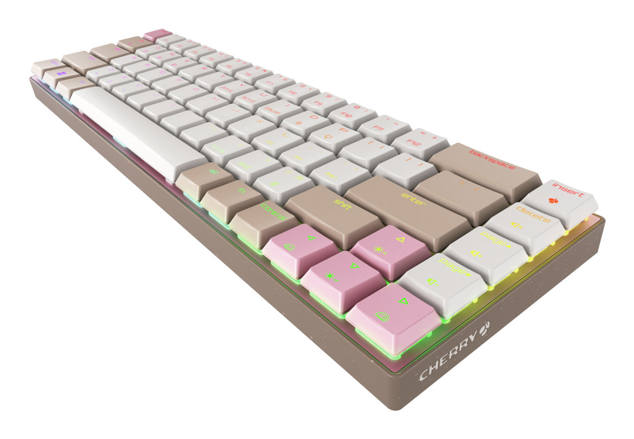 CHERRY MX-LP 2.1 Kompakt Kabellos – Tastatur, Kabellos (Bluetooth/2,4 GHz), US-Layout (EN) – für Windows