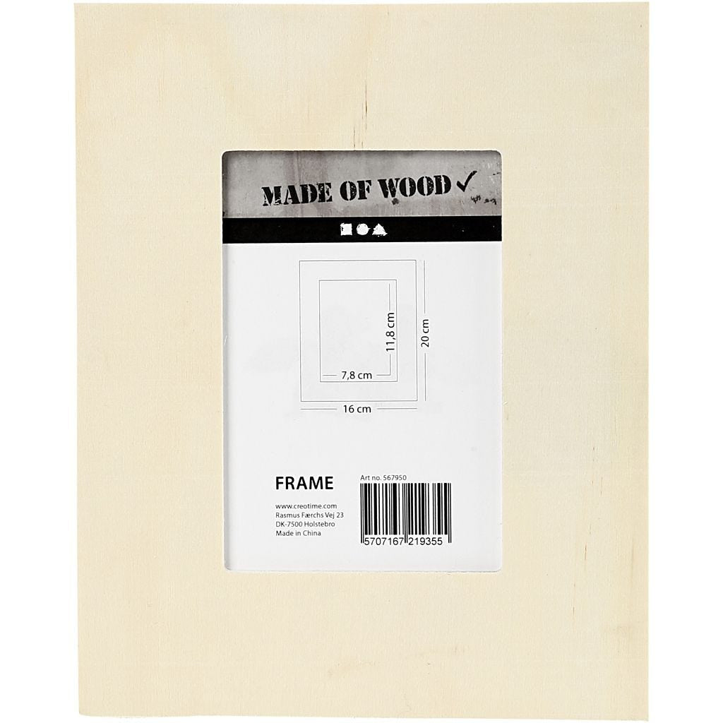Creativ Company Bilderrahmen – für 20 × 16 cm – Holz, natur