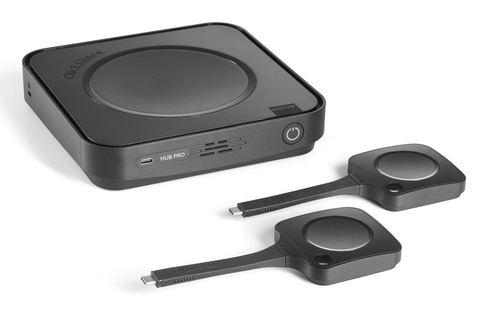 Barco ClickShare Hub Pro Video – Videokonferenzsystem – 5120 × 2160, WLAN/LAN, Bluetooth 5.3, Schwarz
