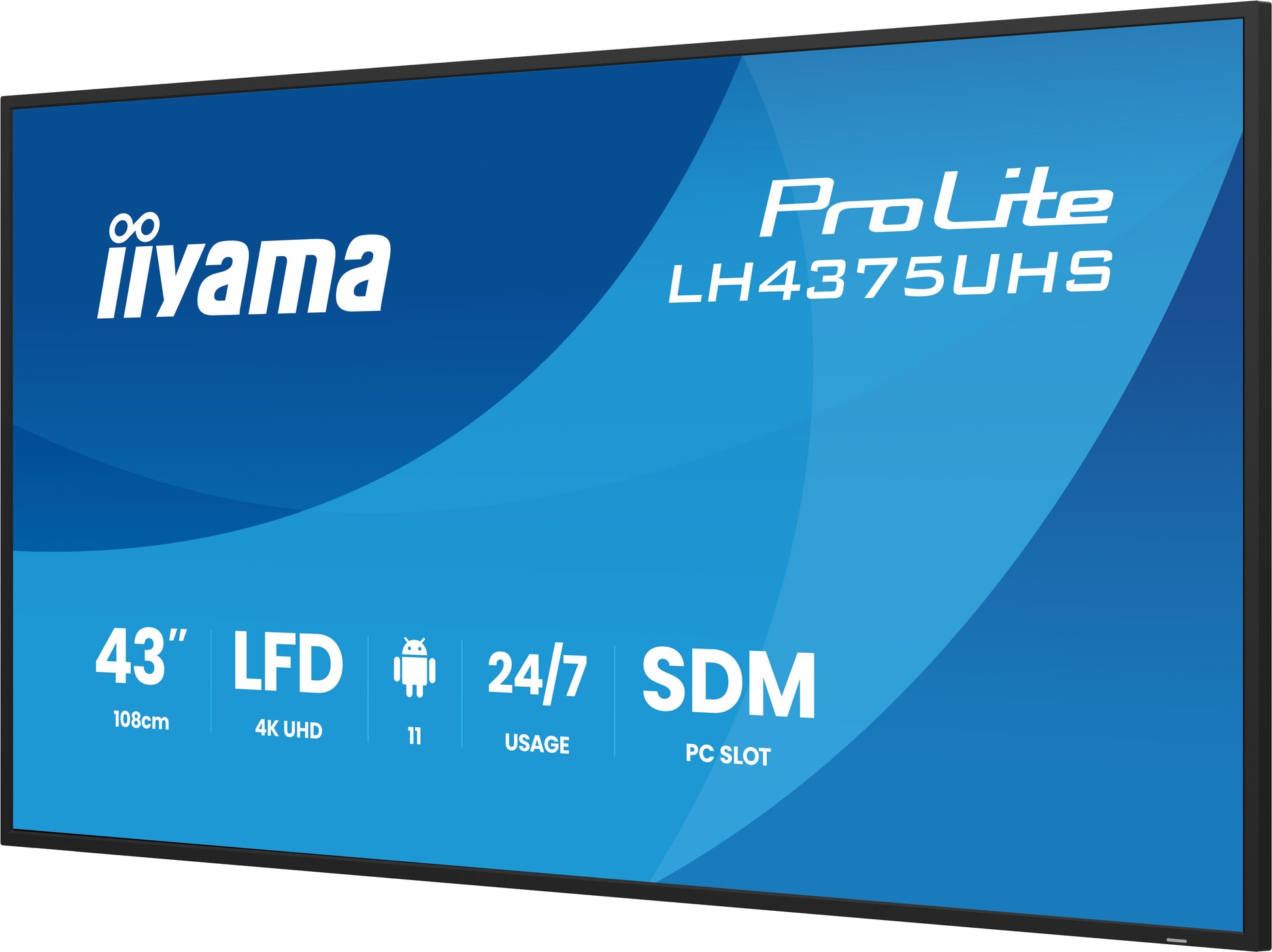 iiyama ProLite LH4375UHS-B2AG – Signage-Display, 42,5", Ultra HD 4K, 500 cd/m², IPS, 16:9