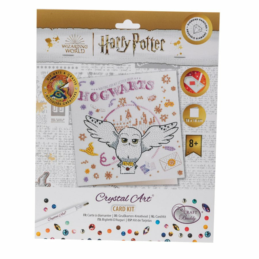CRAFT Buddy Diamond Painting Set Hogwarts & Hedwig – 18 × 18 cm – ab 8 Jahren