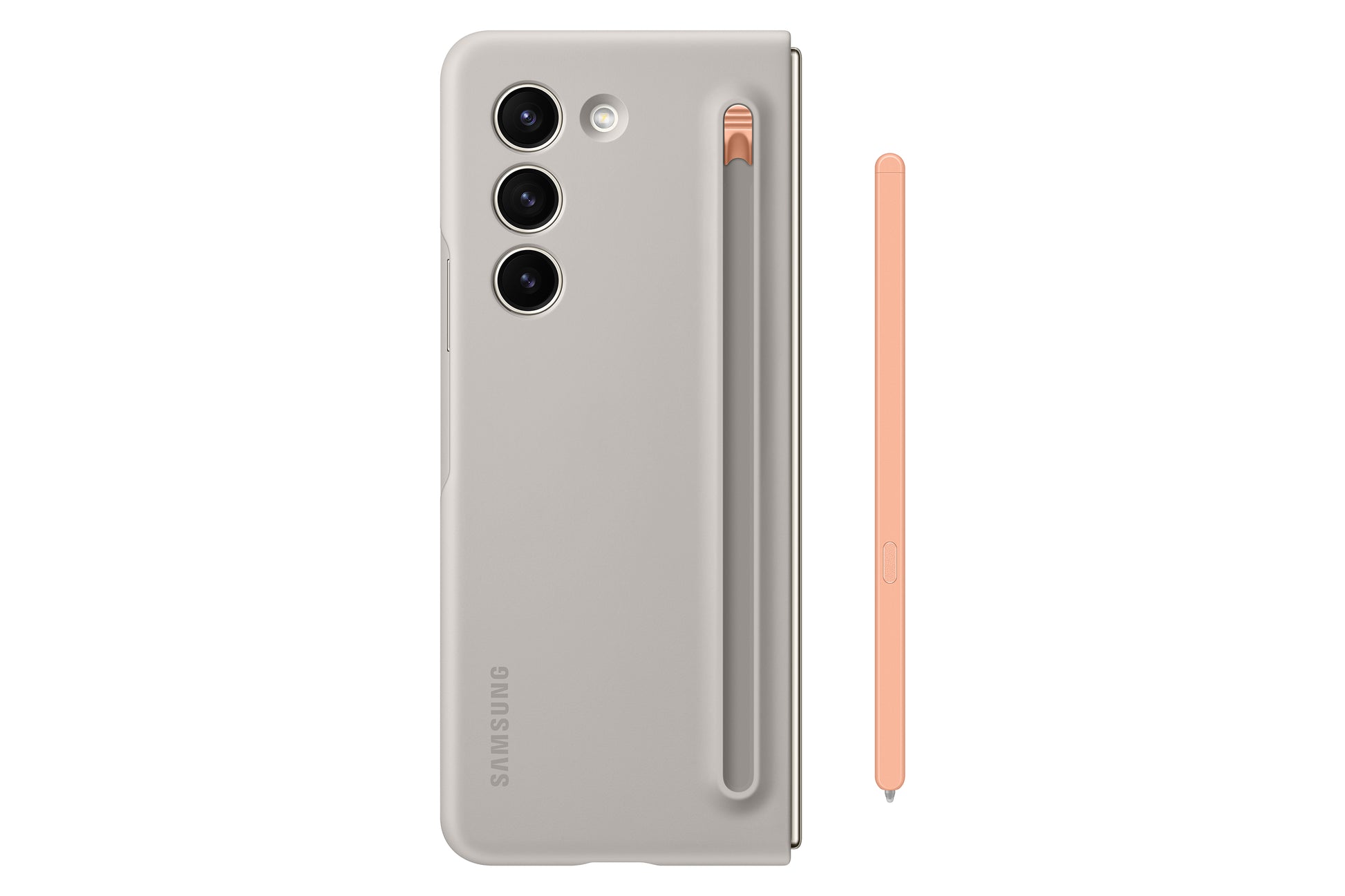 Samsung Backcover – für Samsung Galaxy Z Fold5 – beige – stossfest, kratzresistent