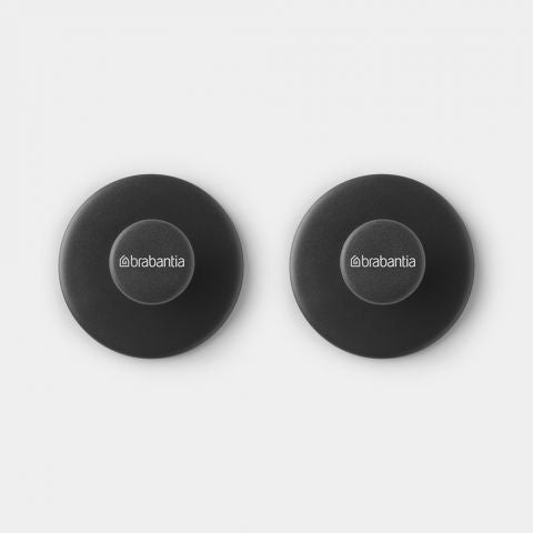 Brabantia Handtuchhaken ReNew – Kunststoff, 2 kg, zum Schrauben, 2er-Set