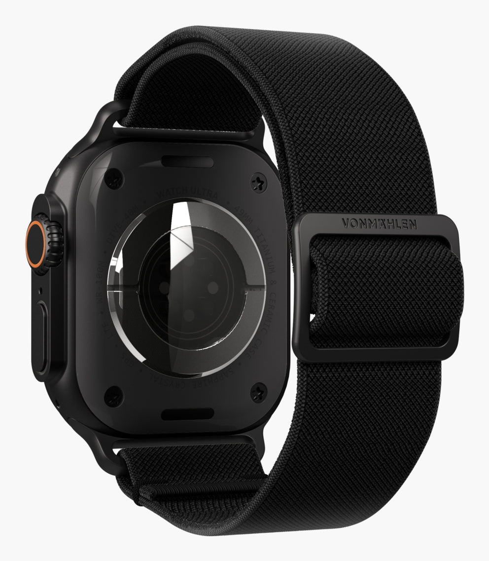 Vonmählen Classic Nylon Loop – Armband – für Apple Watch Ultra, Schwarz, One Size, Nylon