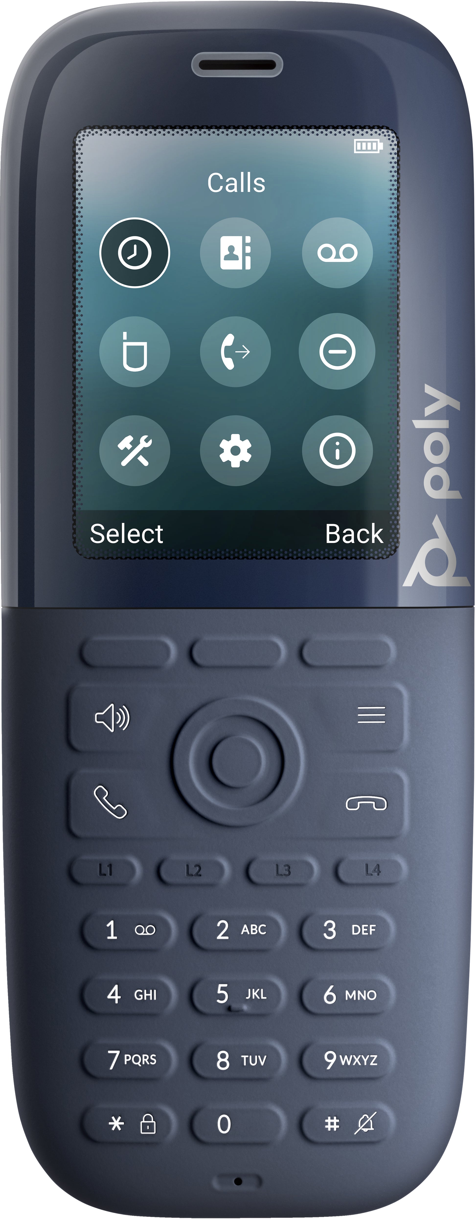 Poly Rove 30 – DECT-Telefon, nur Mobilteil, Anrufer-ID, 2,4", schwarz