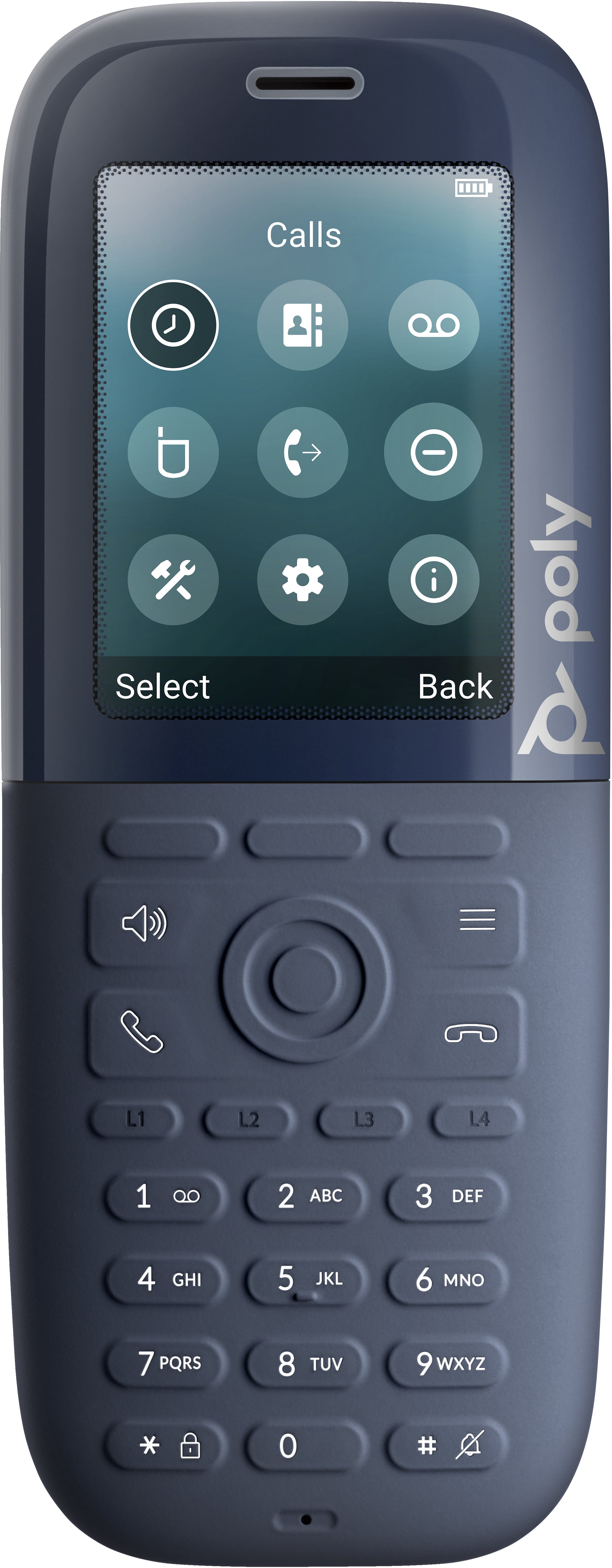 Poly Rove 30 – DECT-Telefon nur Mobilteil, 2,4", Anrufer-ID, tropfsicher, schwarz