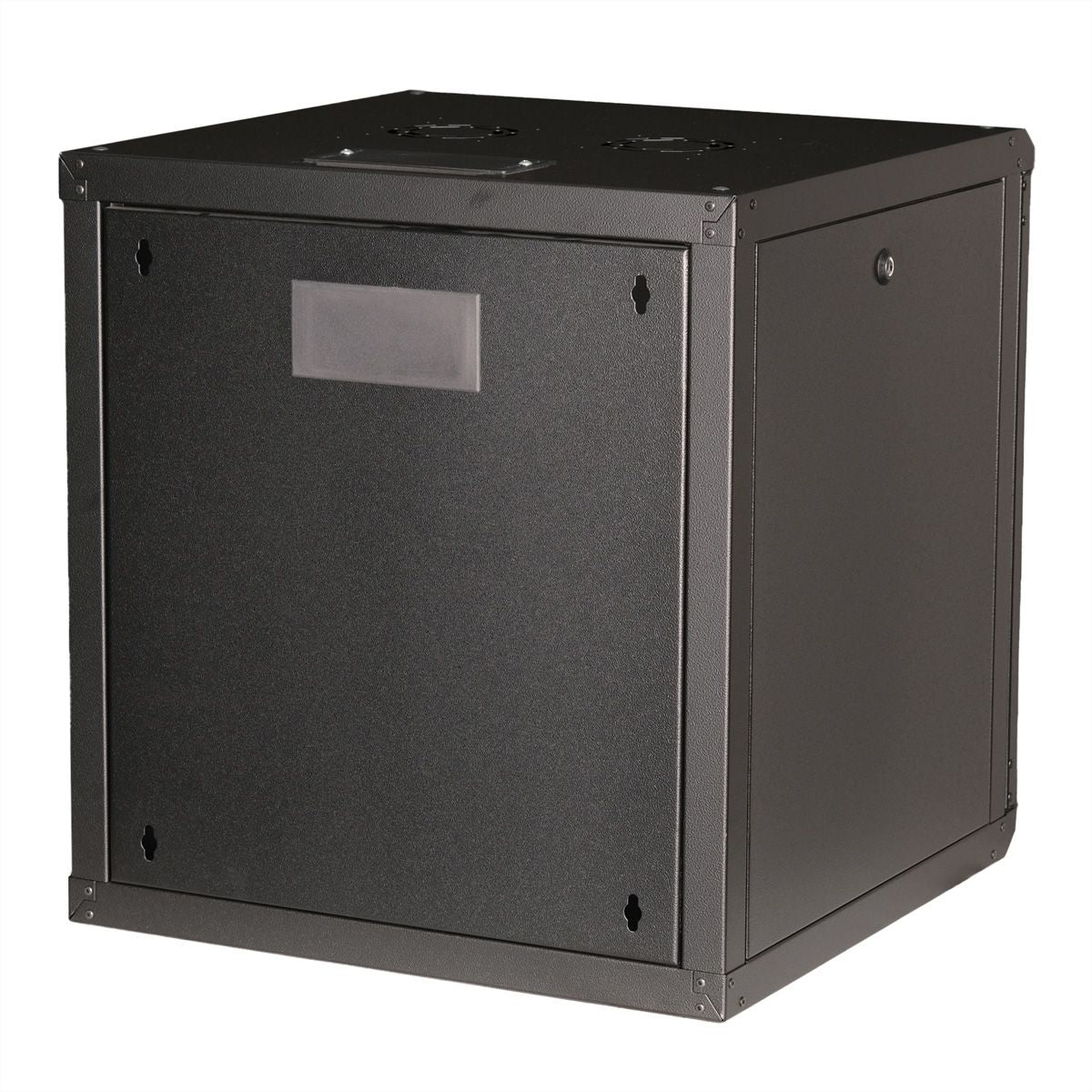 ROLINE Pro – 19" Wandverteiler 12U, IP20, abschliessbar, 600 × 600 × 640 mm, schwarz, Stahl