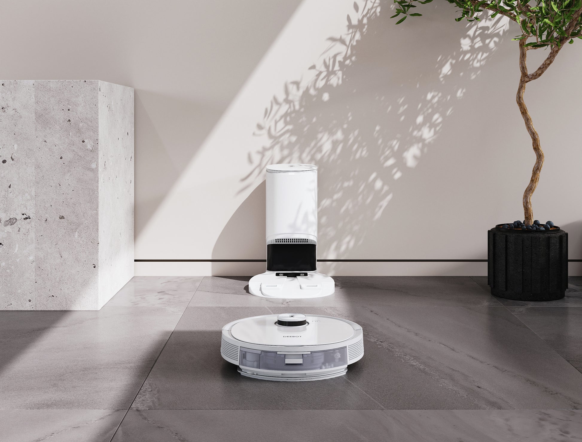 Ecovacs Saugroboter DEEBOT T9+, mit Absaugstation, mit Wischfunktion – 3000 Pa, 175 min