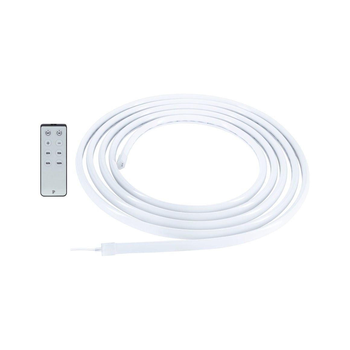Paulmann LED-Strip – 5 m, 3300 lm, 18 W, 3000 K, dimmbar, weiss, mit Netzteil, Fernbedienung