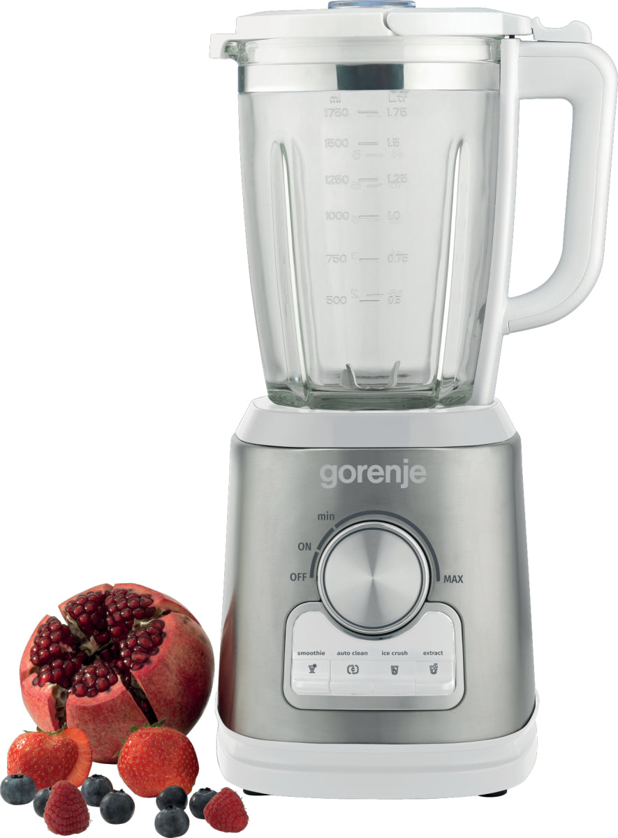Gorenje Standmixer B1400E – 1,75 l, 1400 W, spülmaschinenfest – weiss/silber