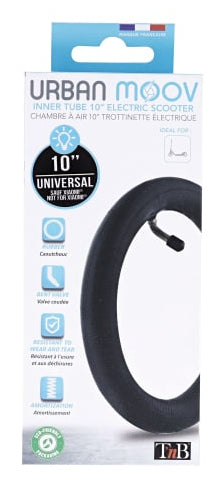 T'nB Schlauch – abgewinkeltes Ventil – für 10"-Reifen (nicht für XIAOMI) – schwarz – Harz – 1 Stk.