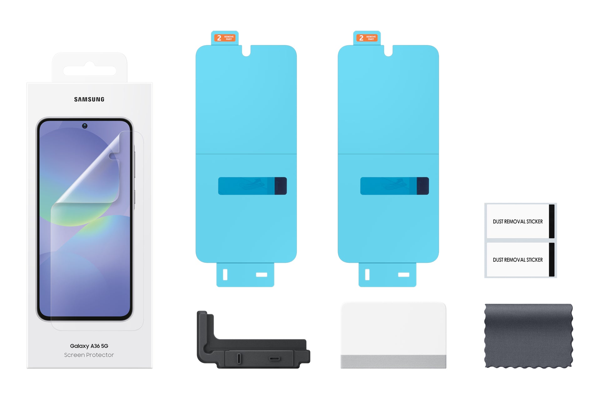 Samsung Displayschutzfolie – für Samsung Galaxy A36 5G, Anti-Fingerprint, Kratzresistent, Transparent