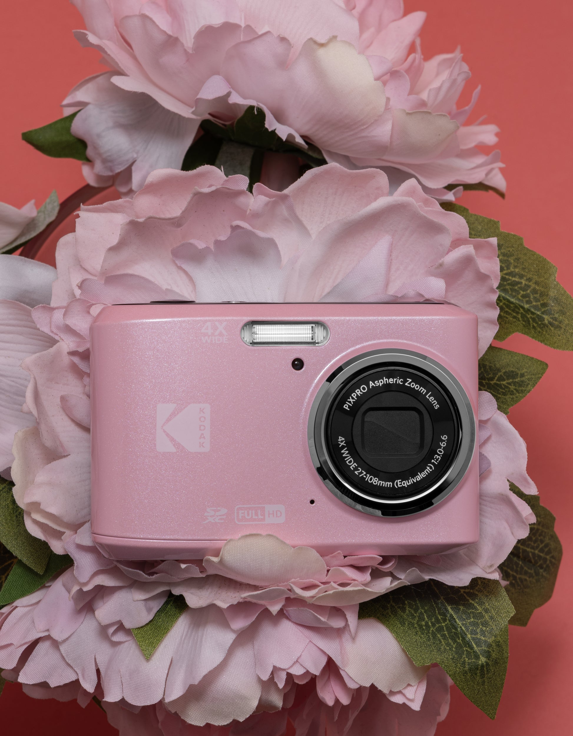 Kodak Pixpro FZ45 – 4× optischer Zoom, 16 MP, 1080p, rosa