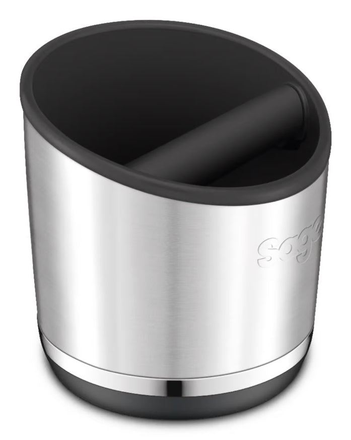 Sage Abklopfbehälter Knock Box 20 – 16,2 × 16,2 × 16,4 cm, Kunststoff/Silber, für Kaffeemaschinen