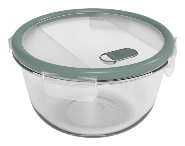 Rotho NALA – Vorratsdose 2 l, Ø 20,6 × 11,5 cm, Kunststoff/Glas, transparent