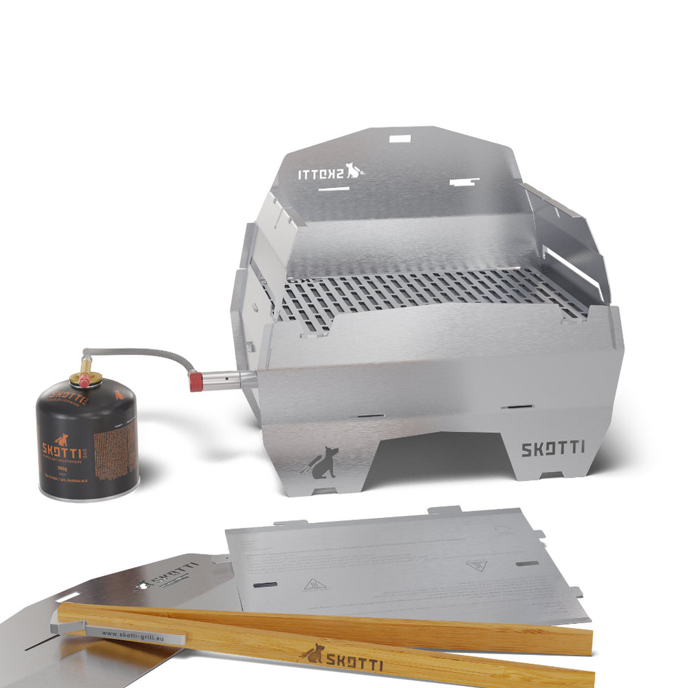 Skotti Deckel – 31,5 × 22 × 19 cm, für Grill, Edelstahl