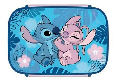 Scooli Lunchbox 18 × 13,5 × 6 cm, 2 Fächer, mehrfarbig, Lilo & Stitch