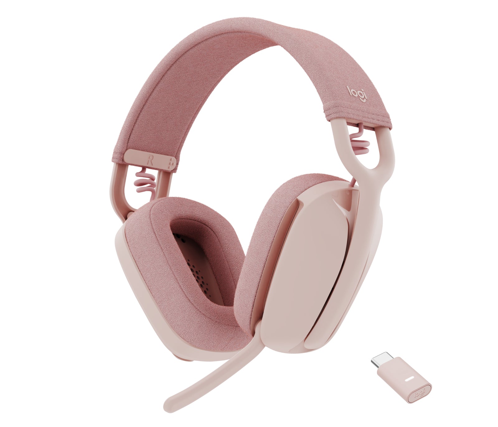 Logitech Zone VIBE Wireless MS – Headset – Bluetooth – Rose – für Microsoft Teams